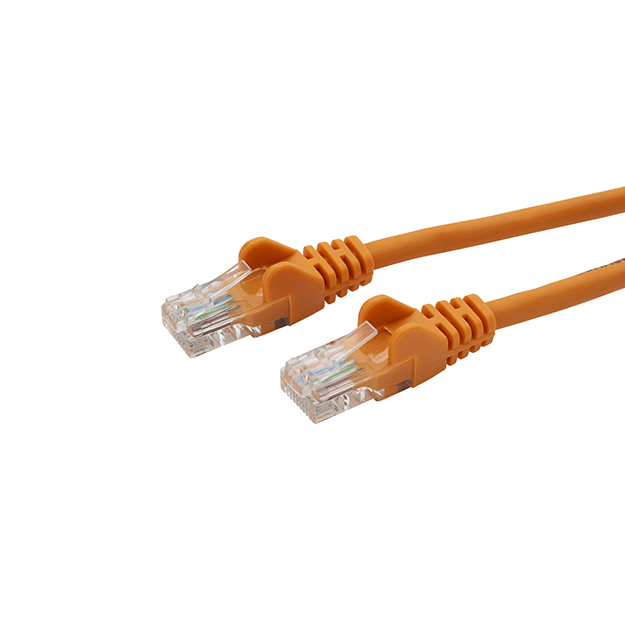 RJ45 CAT6 UTP Stranded Flush Moulded LS0H Network Cable 24AWG - Orange